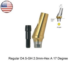 Regular 17°Angulated Angled Anatomic Abutment Osstem Hiossen Implants Ø4.5/5.0mm