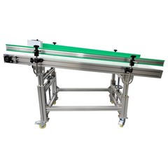 59×19.7in PU Belt Conveyor Machine Food Inclined Conveyor110V 120W Highly Adjust