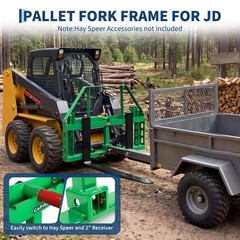 49″ Skid Steer Pallet Quick Attachment – 4000 LBS Pallet Fork Frame w/48″ Blades