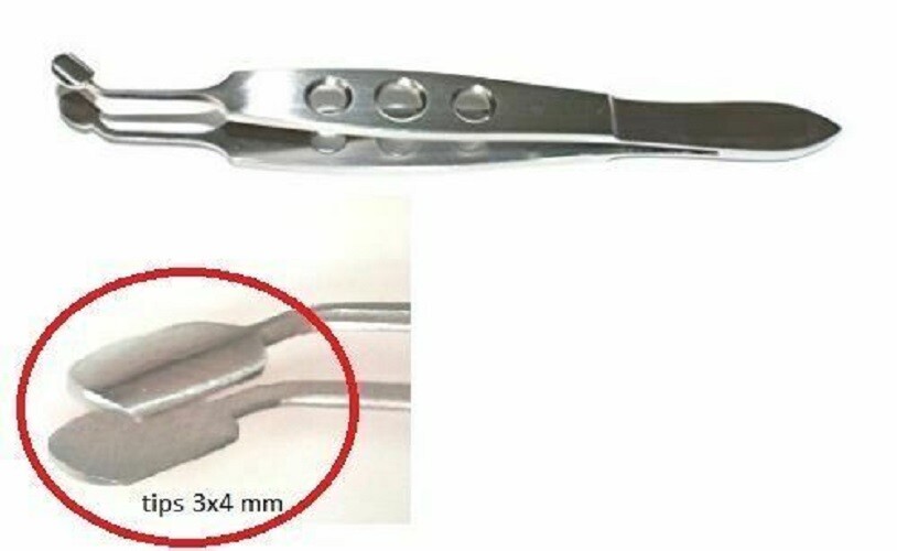 Meibomian Gland Forceps Arita Expressor For Dry Eyes Gentle Paddle Size 3X4mm
