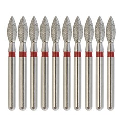 Multi-Use Diamond Burs Football 368/020F Egg Fine Grit Red FG Friction Grip