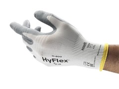 Ansell HyFlex 11-800 Nylon Glove, Gray Foam Nitrile Coating, Knit Wrist Cuff,…
