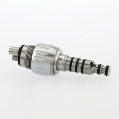 US BEING Dental High Speed Handpiece 4Hole Fiber Optic LED Coupler fit KAVO 6Pin