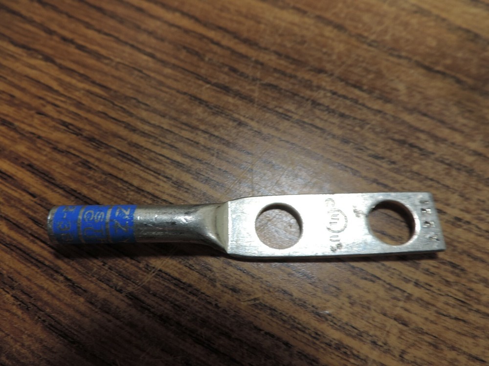 10 IZZY 62-38-1 #6 STR CU 2 Hole Lug Long Barrel 3/8″Bolt 5/8″Space