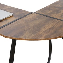 58″ L-Shaped Computer Desk Reversible MDF Corner Gaming Desk Writing Workstation