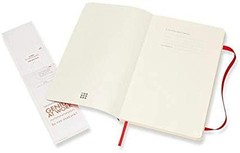 Moleskine Classic Notebook, Soft Cover, Large (5″ x 8.25″) Ruled/Lined, Scarl…