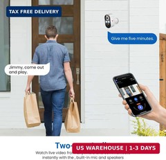 1080P Wireless Security Camera Outdoor, Battery Powered, AI Human Detection, Col
