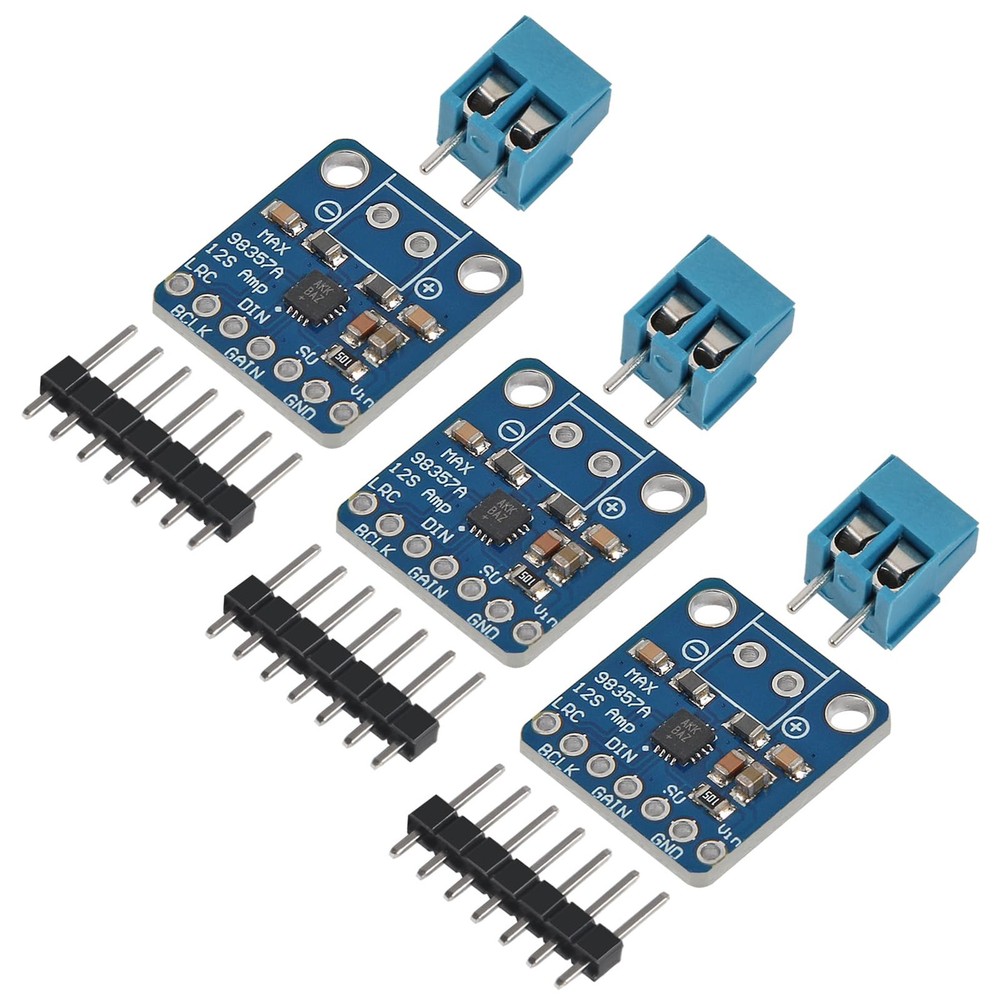 AITRIP 3PCS MAX98357 MAX98357A I2S 3W Class D Amplifier Breakout Interface I2…