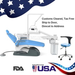 Dental Unit Chair Computer Controlled DC Motor /Folding Chair with Turbine Unit