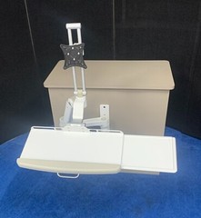 ICW Dental Monitor Mount w/ Keyboard &Mouse Pad Holder *Excellent Used Condition