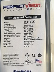 Perfect Vision CT11BLK 11″ Standard Cable Ties (100 Count Black)