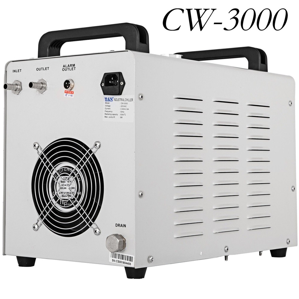 CW-3000 Industrial Water Chiller High Efficiency Cooling System Laser Engravers
