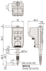 Mitutoyo METRIC Digital Vertical Top Display Indicator ID-B Type 0-5mm 0.001mm