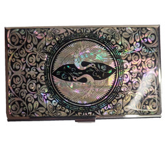 Mother of pearl Pocket Business Card ID Card Holder Credit Box Case Wallet Gift