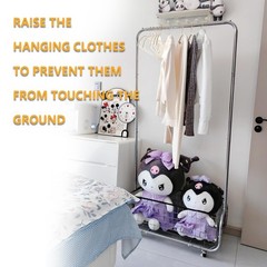 Garment Rack With Storage Baskets,Clothing Rack for Hanging Clothes, Multi-fu…