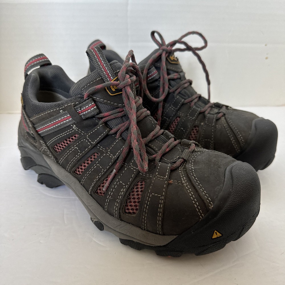 KEEN Utility Footwear Flint Low (Steel Toe) 1014598W | Gray Women’s Sz 7.5 W