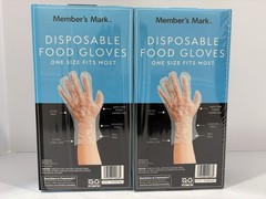 1000 Disposable Clear Gloves Latex Free Plastic Food Safe 2 Boxes 500 Ct 💨 Ship