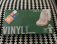 Safety Zone Vinyl Exam Gloves Clear Large [Box of 100] GVP9-sm-1c Latex Free