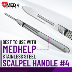 100 Sterile Disposable Scalpel Blades Size 36 for Medical and Craft Use