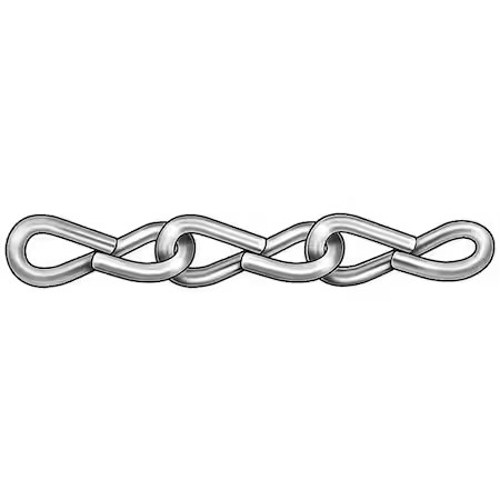 Dayton 2Zdg7 Jack Chain, Single, Ss, Sz 18, 5 Lb, 100 Ft