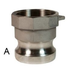DIXON 200-A-SS Dixon Cam & Groove Type A Adapter x Female NPT, 316 Stainless