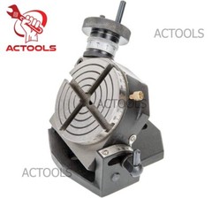 Rotary Table Tilting 4″ Inch With 3 Jaw 65mm Mini Lathe Chuck Milling Machine