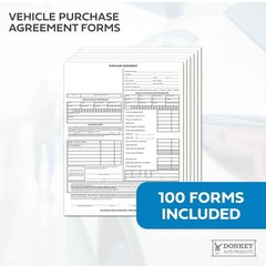 Vehicle Purchase Agreement Forms (2-Part) (100 per pack)