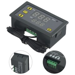 Red+Blue 20A Digital Temperature Controller Thermostat Meter Temp Sensor Switch