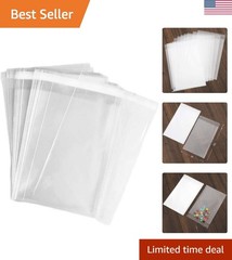 100 pcs Clear 5″ x 7″ Self Seal Cello Cellophane Bags Resealable Poly Bags 2….