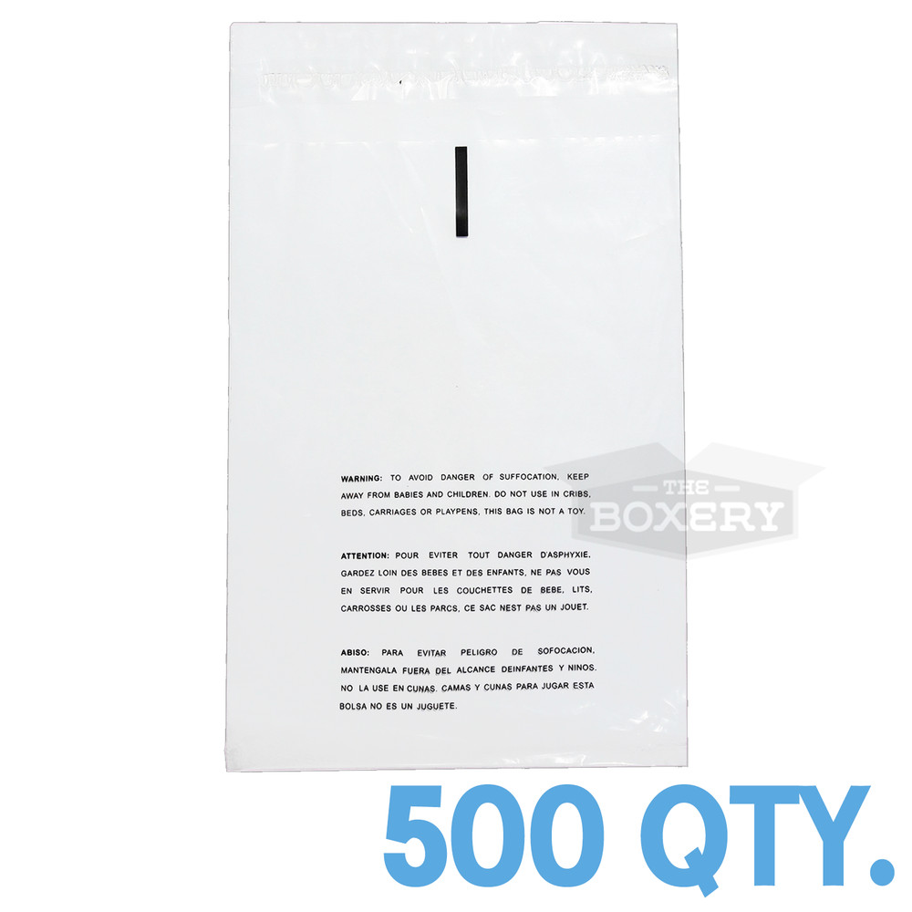 500 6×8 Self Seal Suffocation Warning Clear Poly Bags 1.5 mil Free Shipping