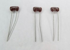 Vintage Unbranded Surplus Silver Mica Capacitors 500V EM 12pf 5% Lot of 3