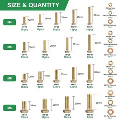 Complete 907pc Grade 8.8 Alloy Steel Bolt Set – Organized Tool Box Included