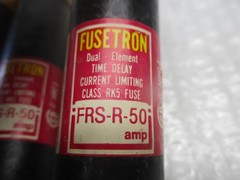 FUSETRON FRS-R-50 FUSE PINK LOT OF 9 NSNP