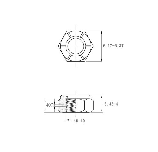 304 18-8 Locknut, Nylon Insert 4#,6#,8#,10#,1/4,5/16,3/8,7/16,1/2,5/8,3/4,7/8,1