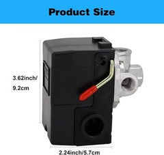 Heavy Duty Pressure Switch for Air Compressor 135 175 Psi Four 4 Port 26 Amp