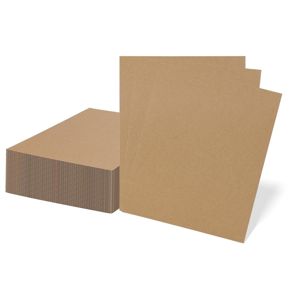 50 Pack 8×10 Corrugated Cardboard Sheets, Flat Cardboard Inserts for Shipping…