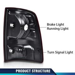 Tail Lights Assembly Rear Smoke No Bulbs Dodge Ram 1500 2500 3500 09-20