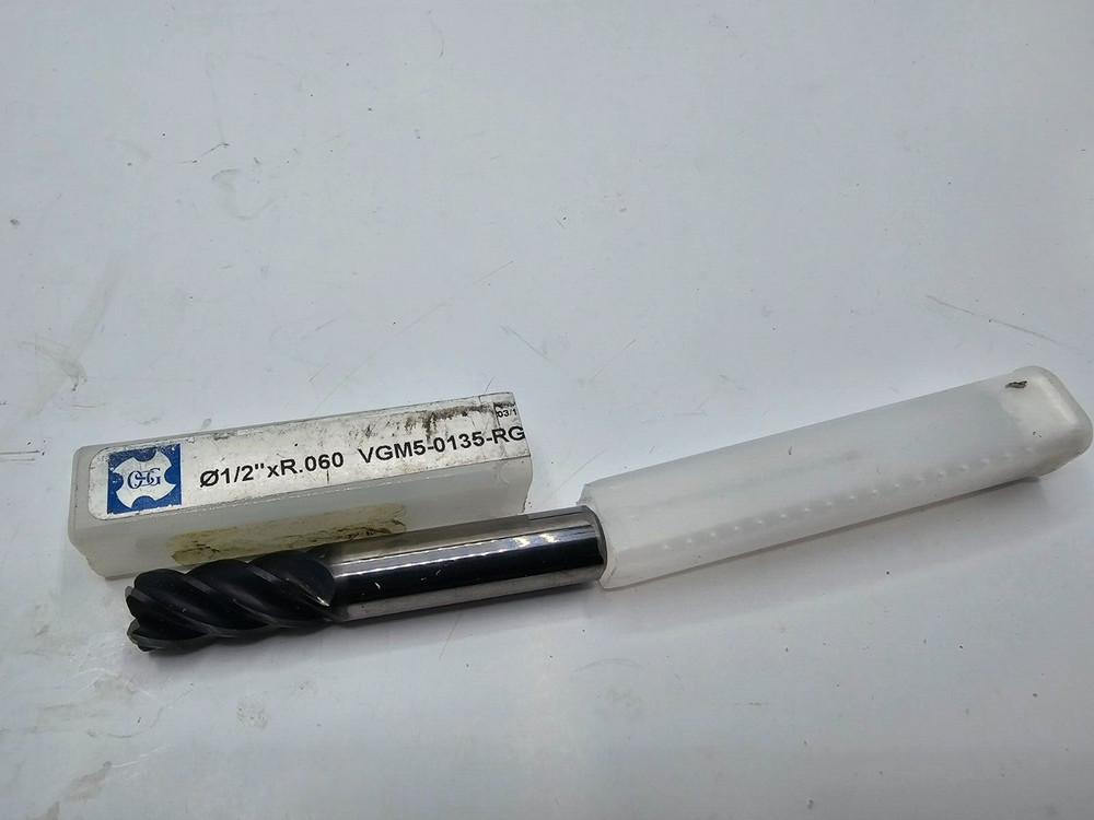 OSG Corner Radius End Mill 1/2″x.060″ Radius 5FL Solid Carbide VGM5-0135-RG
