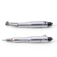 Jinme Dental Low Speed Handpiece Set 4H External Contra Angle Straight Air Motor