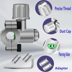 A/C Retrofit Valve Kit, BPV31 Bullet Piercing Tap Valve Line Tap Valve Kit, R12