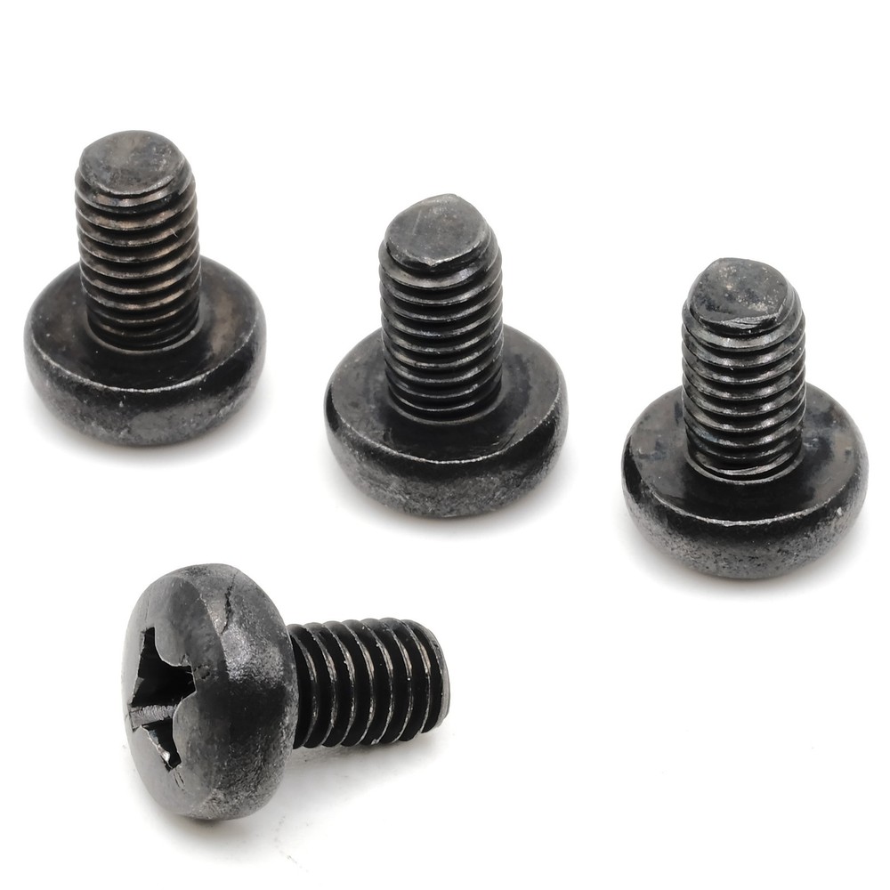 Stainless Screws for Audi A4 License Plates (Set of 4, Black, Rear)