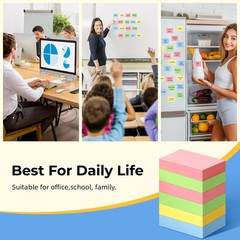 50 Pads Mini Sticky Notes 1.5X 2 inch, Small Self-Stick Note, Bulk Tiny Pads …