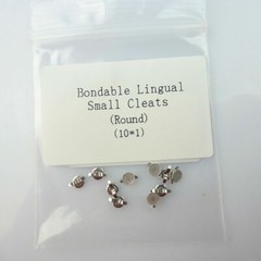 10Pc Dental Orthodontic Lingual Buttons Round MIM Mesh Base Bondable EASYINSMILE