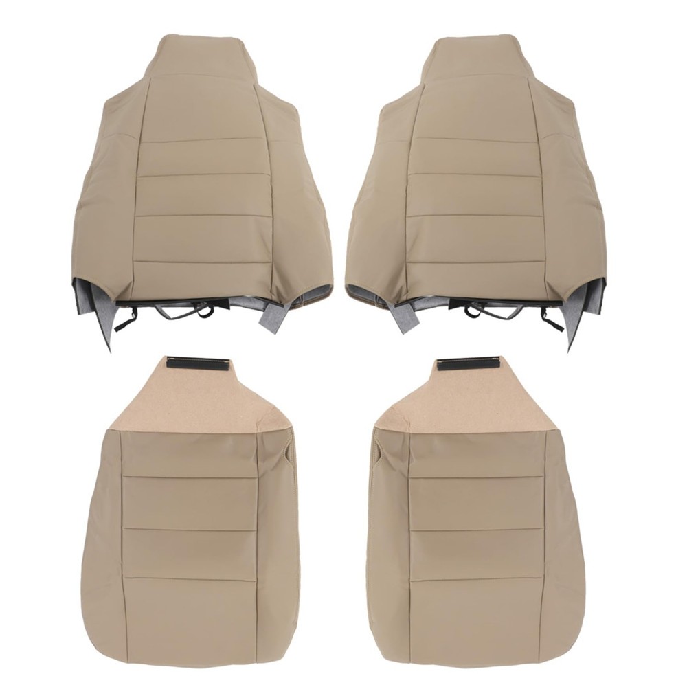 Leather Tan Seat Covers for F250 F350 F450 F550 Super Duty 2002-2007