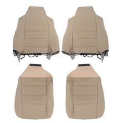 Leather Tan Seat Covers for F250 F350 F450 F550 Super Duty 2002-2007