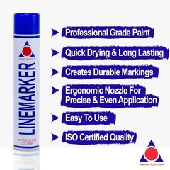 High Visibility Blue Striping Spray Paint – 750ml, Perfect for Fields