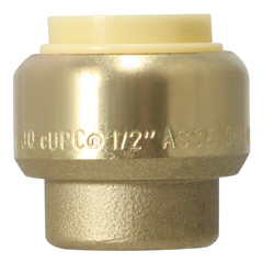 5 Pcs XFITTING Push Fit Cap 1/2 inch, 1/2″, Push to Connect End Cap Plug, Brass