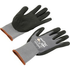 PIP G-Tek174; MaxiFlex Nitrile Coated Knit Nylon Gloves Gray/Black Large 12