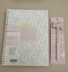 LoveShackFancy × Target – Yoobi Monthly and Weekly Planner 7″x 9″ – Coquette Bow