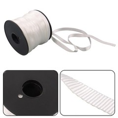 Mule Tape Flat Rope Polyester Pull Tape Gardening Commercial Electrical White